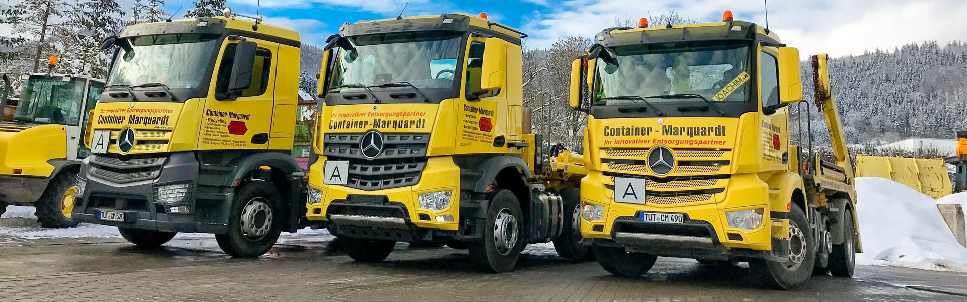 Container Marquardt Recyclingschotter